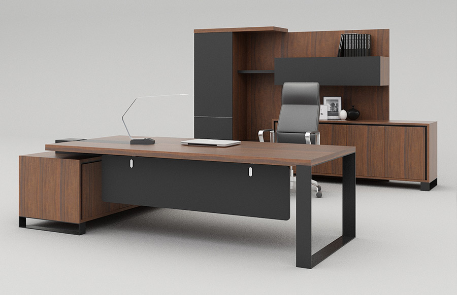 實(shí)木總裁桌